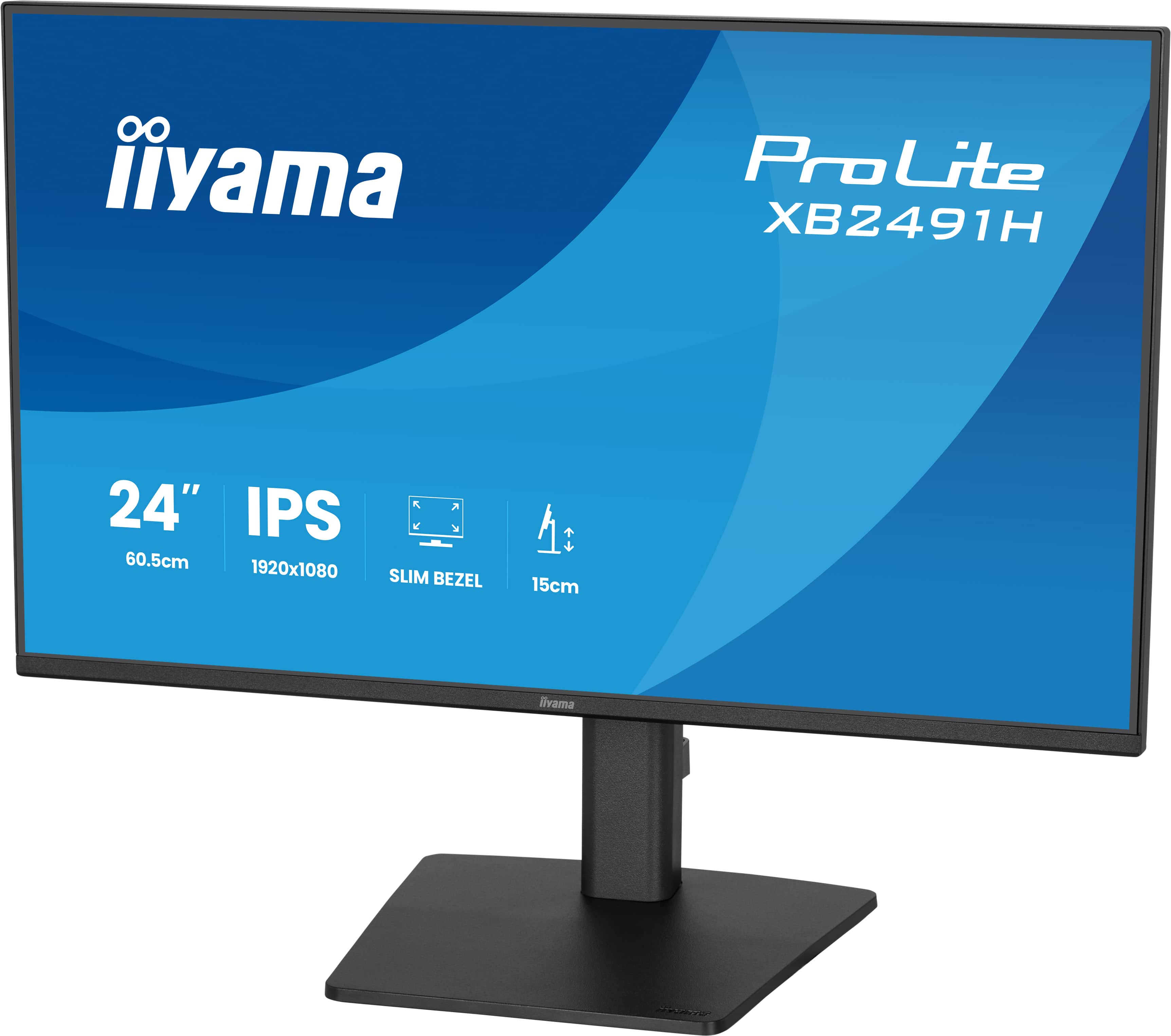 Iiyama 24iWIDE LCD IPS panel LED Bl. Adaptive Sync PivotHeight Adjust - Flachbildschirm (TFT/LCD) - 23,8