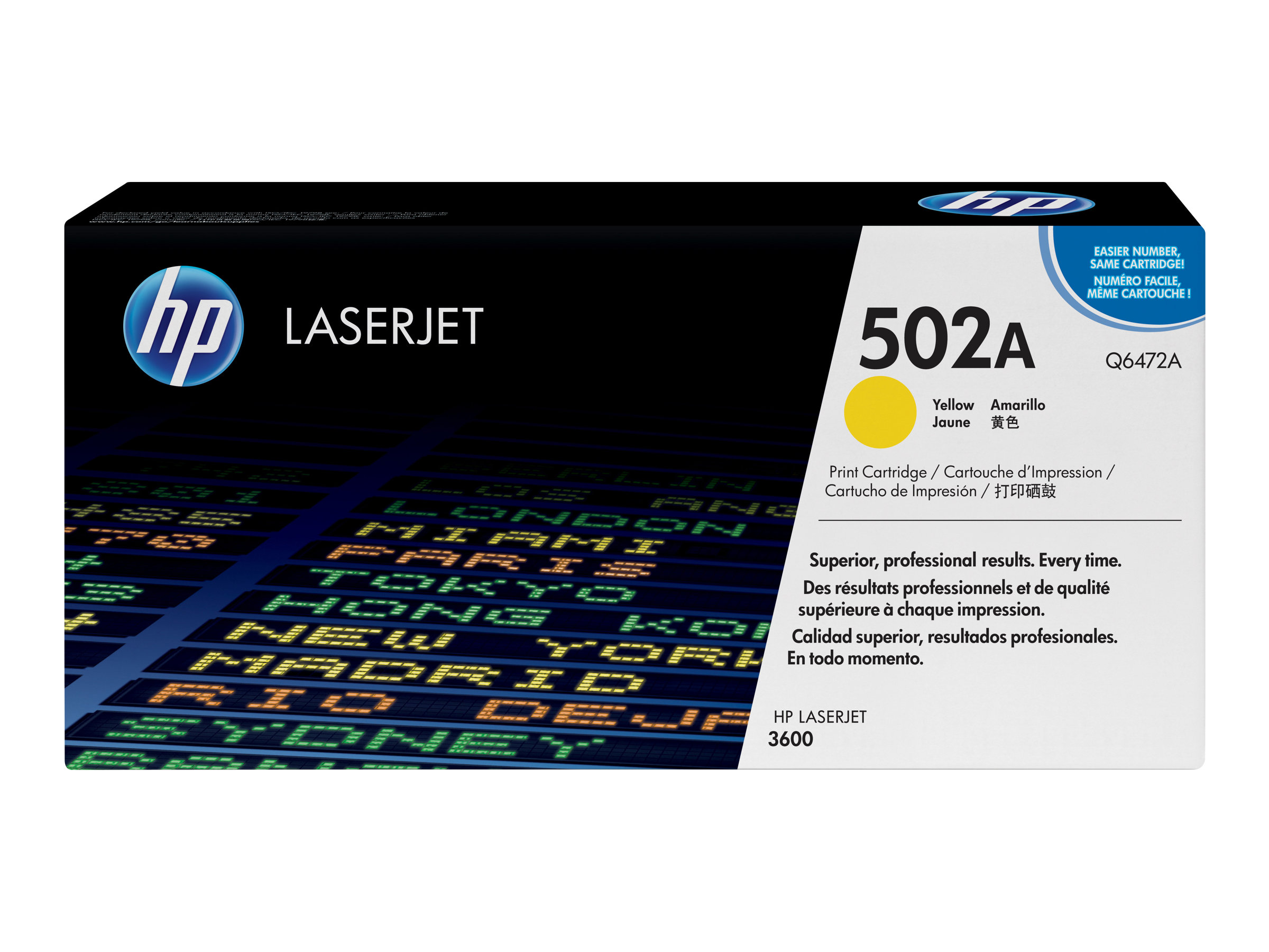 HP 502A - Q6472A - Toner gelb - fr Color LaserJet 3600 3800 CP3505