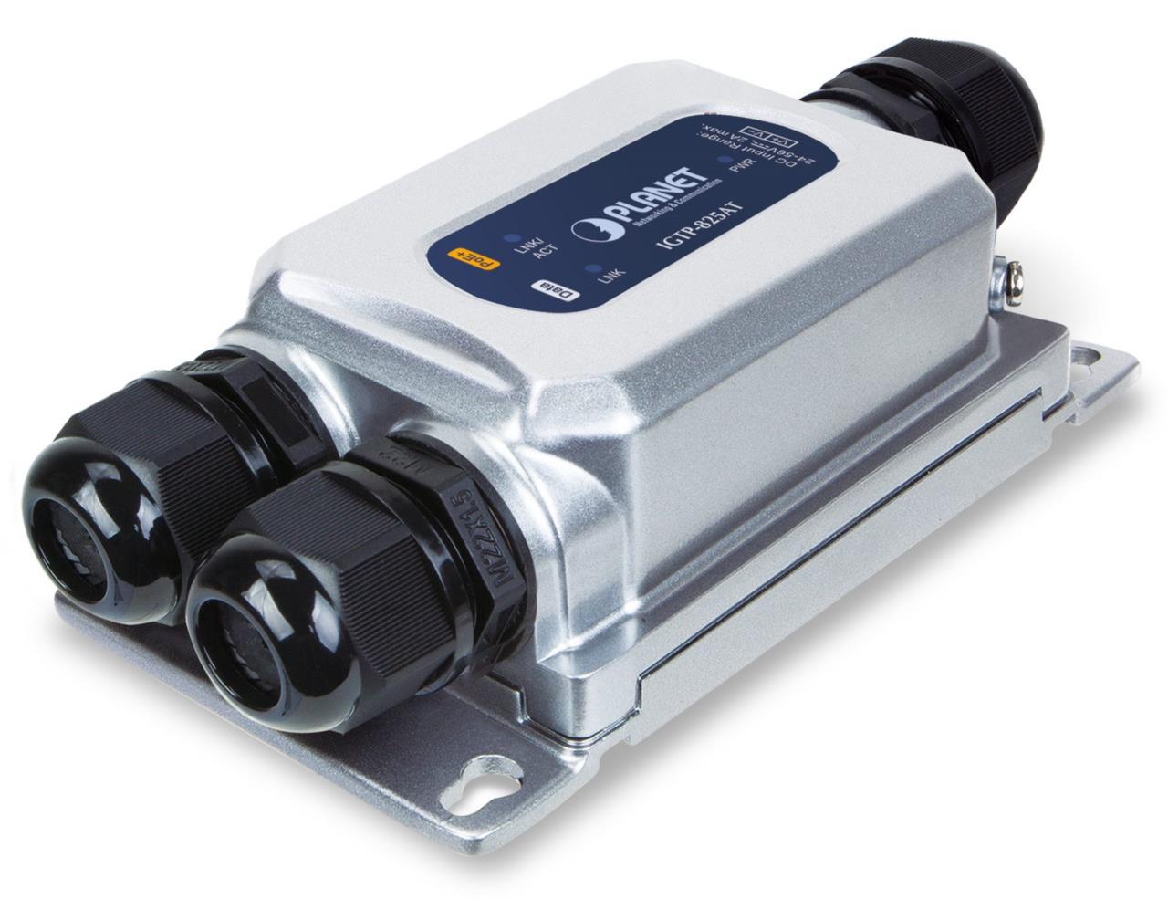 Planet Industrial 1000BASE-X SFP to 10/100/1000T 802.3at PoE+ - Transceiver - Kupferdraht