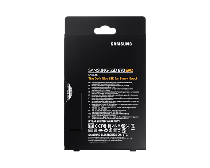 Samsung 870 EVO - 500 GB - 2.5 - 560 MB/s - 6 Gbit/s