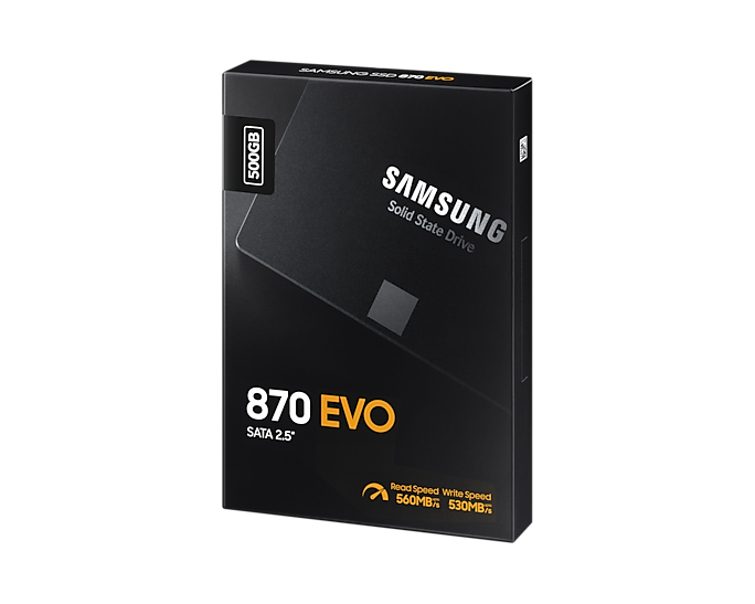 Samsung 870 EVO - 500 GB - 2.5 - 560 MB/s - 6 Gbit/s