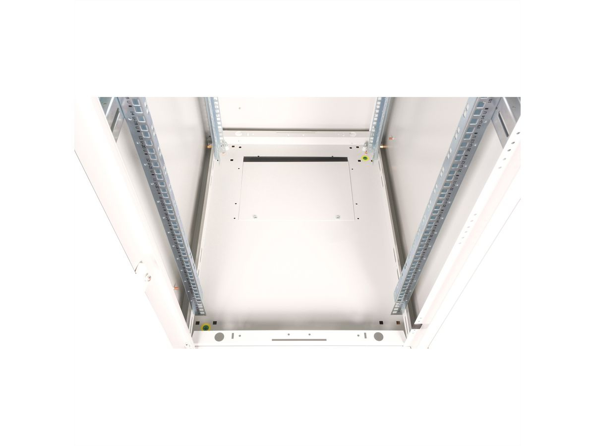 ROLINE Basic - Schrank Netzwerkschrank - Glas T�r, 600x800 BxT - RAL 7035, Hellgrau - 32U - 48.3 cm (19)