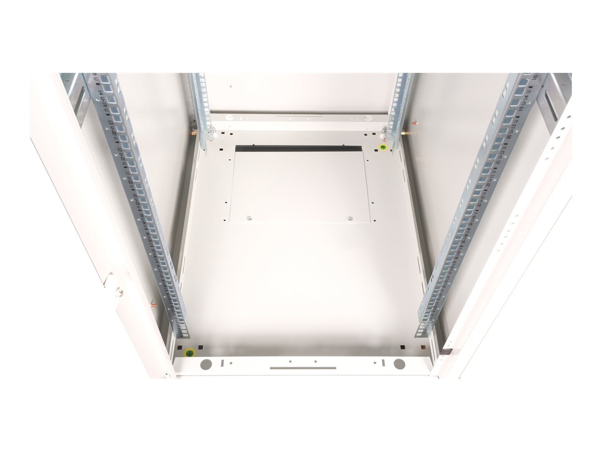 ROLINE Basic - Schrank Netzwerkschrank - Glas T�r, 600x800 BxT - RAL 7035, Hellgrau - 32U - 48.3 cm (19)