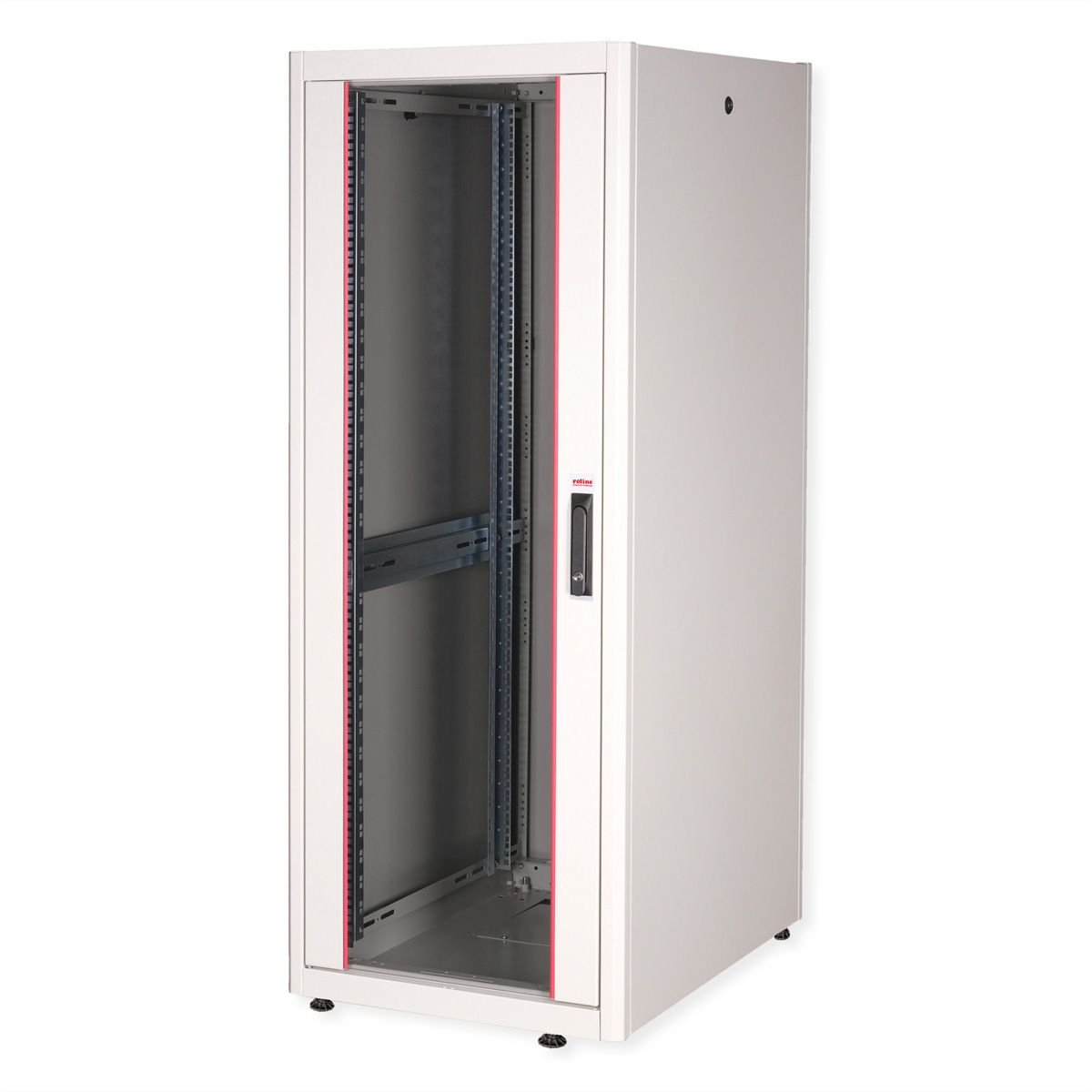 ROLINE Basic - Schrank Netzwerkschrank - Glas T�r, 600x800 BxT - RAL 7035, Hellgrau - 32U - 48.3 cm (19)
