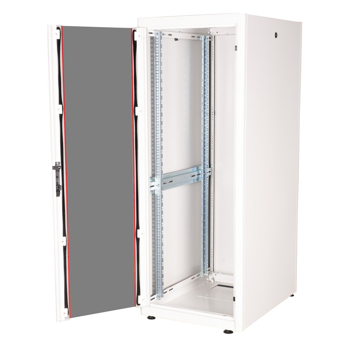 ROLINE Basic - Schrank Netzwerkschrank - Glas T�r, 600x800 BxT - RAL 7035, Hellgrau - 32U - 48.3 cm (19)