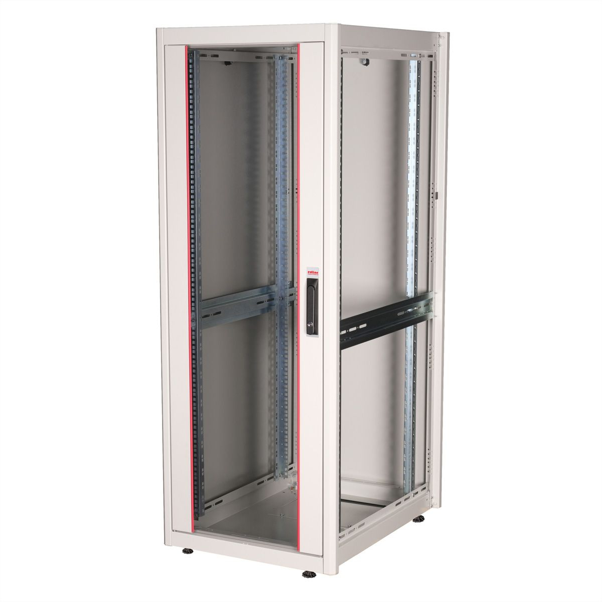 ROLINE Basic - Schrank Netzwerkschrank - Glas T�r, 600x800 BxT - RAL 7035, Hellgrau - 32U - 48.3 cm (19)