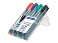 STAEDTLER Lumocolor - Marker - permanent - Schwarz, Rot, Blau, Gr�n - 2-5 mm (Packung mit 4)