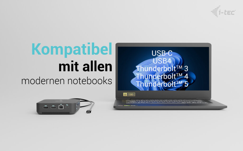 i-tec USB-C DP Dual HDMI Docking Station with Power Delivery 100 W