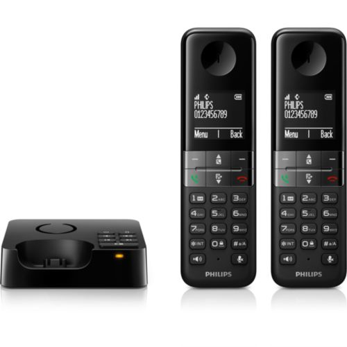 Philips D4752B Telfono DECT Identificador de llamadas Negro