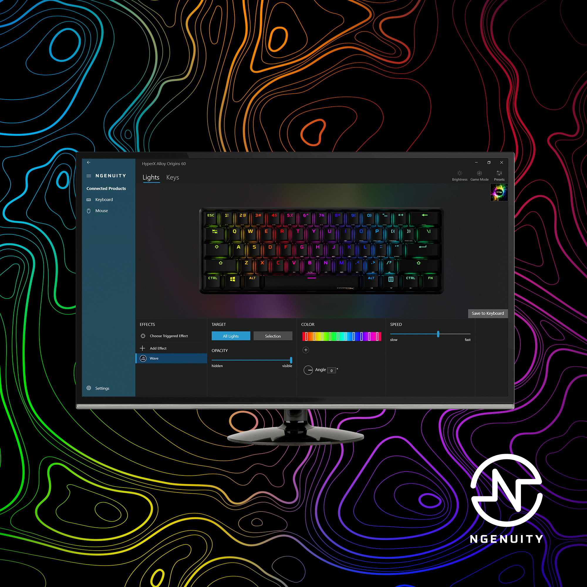 HyperX Alloy Origins 60 - Clavier m�canique gaming - HX rouge