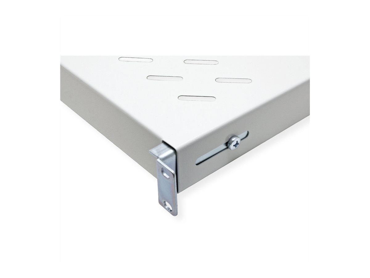 ROLINE Rack - Regal - 500 mm tief, Tragf�higkeit 50 kg - RAL 7035, Hellgrau - 1U - 48.3 cm (19)