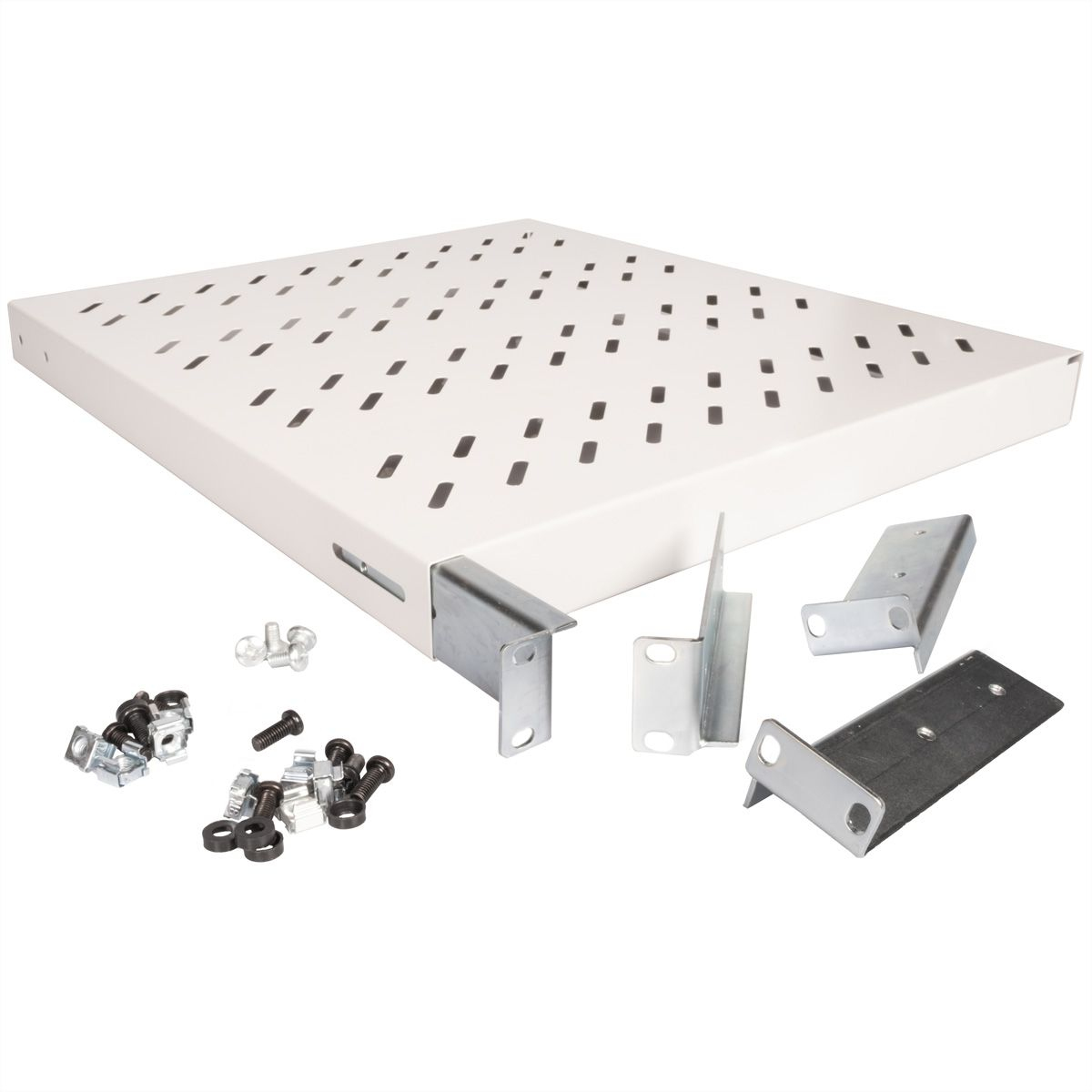 ROLINE Rack - Regal - 500 mm tief, Tragf�higkeit 50 kg - RAL 7035, Hellgrau - 1U - 48.3 cm (19)