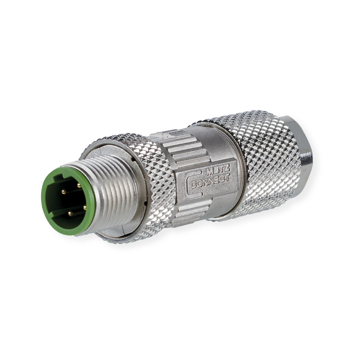 METZ CONNECT Netzwerkanschluss - M12 (S) schraubbar - abgeschirmt - CAT 5 - halogenfrei, D-kodiert, IP67 (Packung mit 10)
