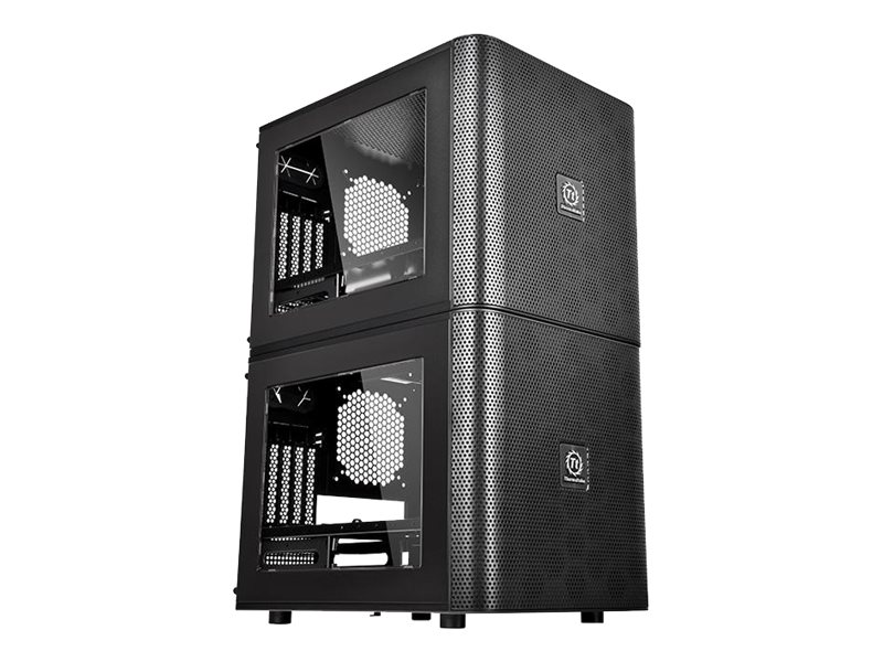 Thermaltake Core V21 - Tower - micro ATX - Seitenteil mit Fenster - keine Spannungsversorgung (PS/2)