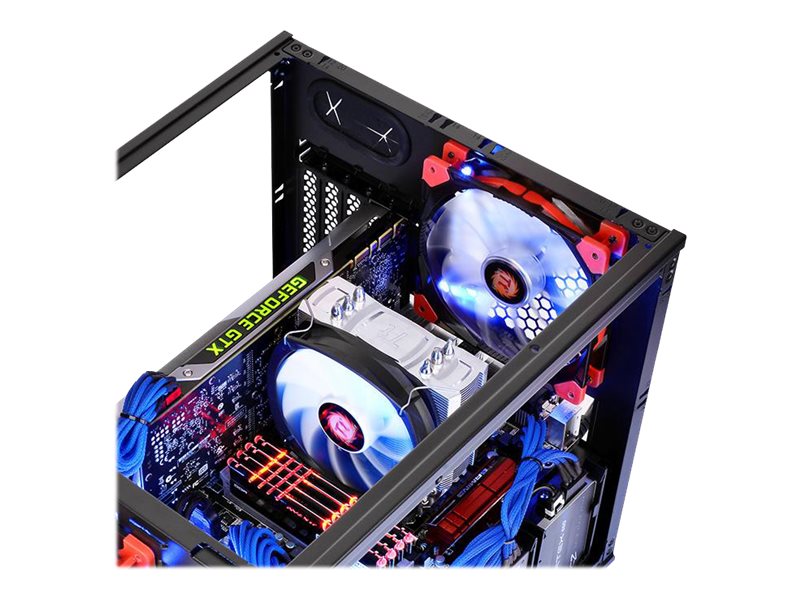 Thermaltake Core V21 - Tower - micro ATX - Seitenteil mit Fenster - keine Spannungsversorgung (PS/2)