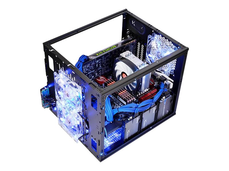 Thermaltake Core V21 - Tower - micro ATX - Seitenteil mit Fenster - keine Spannungsversorgung (PS/2)
