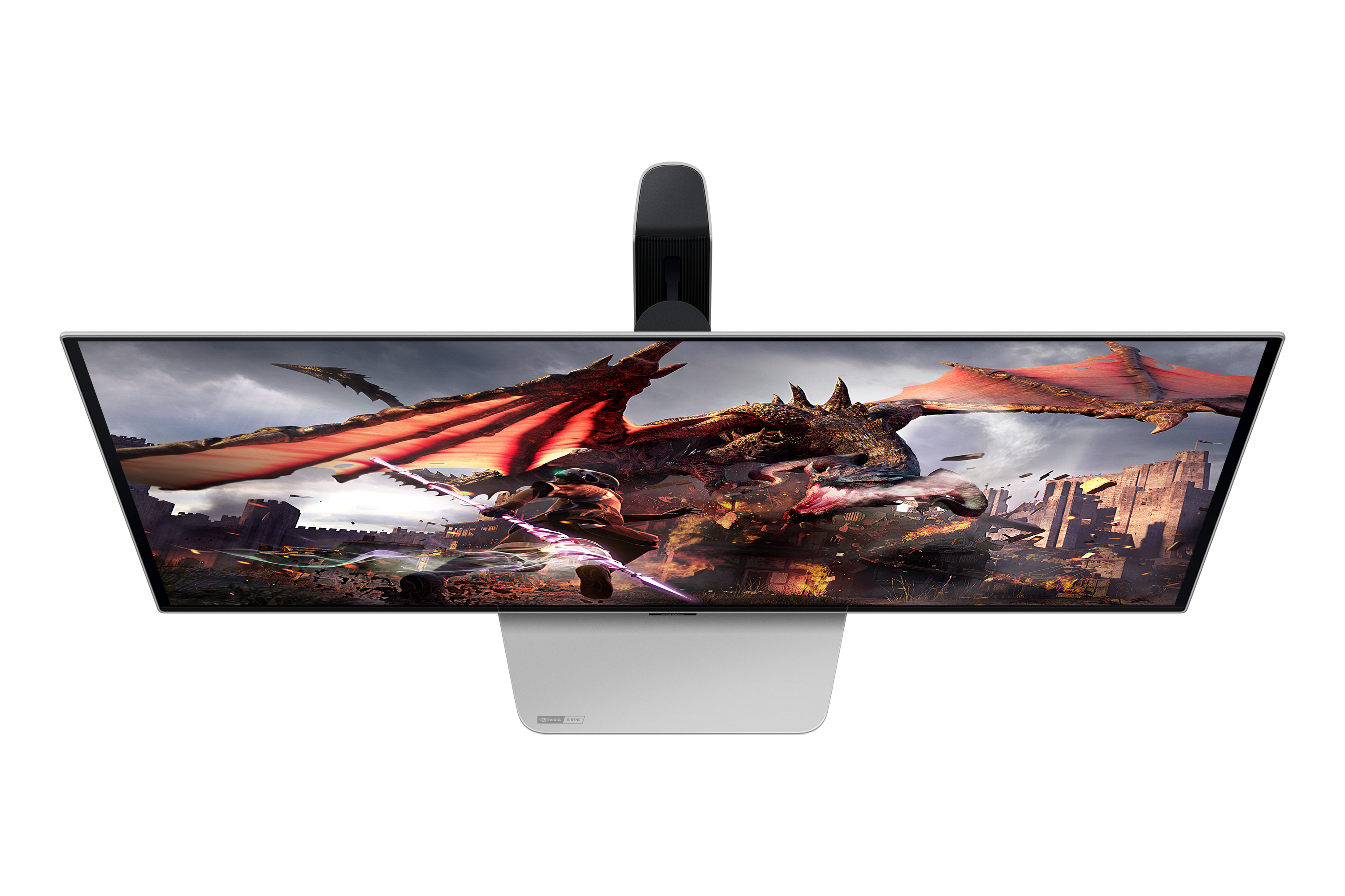 Samsung G80SD �cran plat de PC 81,3 cm (32) 3840 x 2160 pixels 4K Ultra HD OLED Argent
