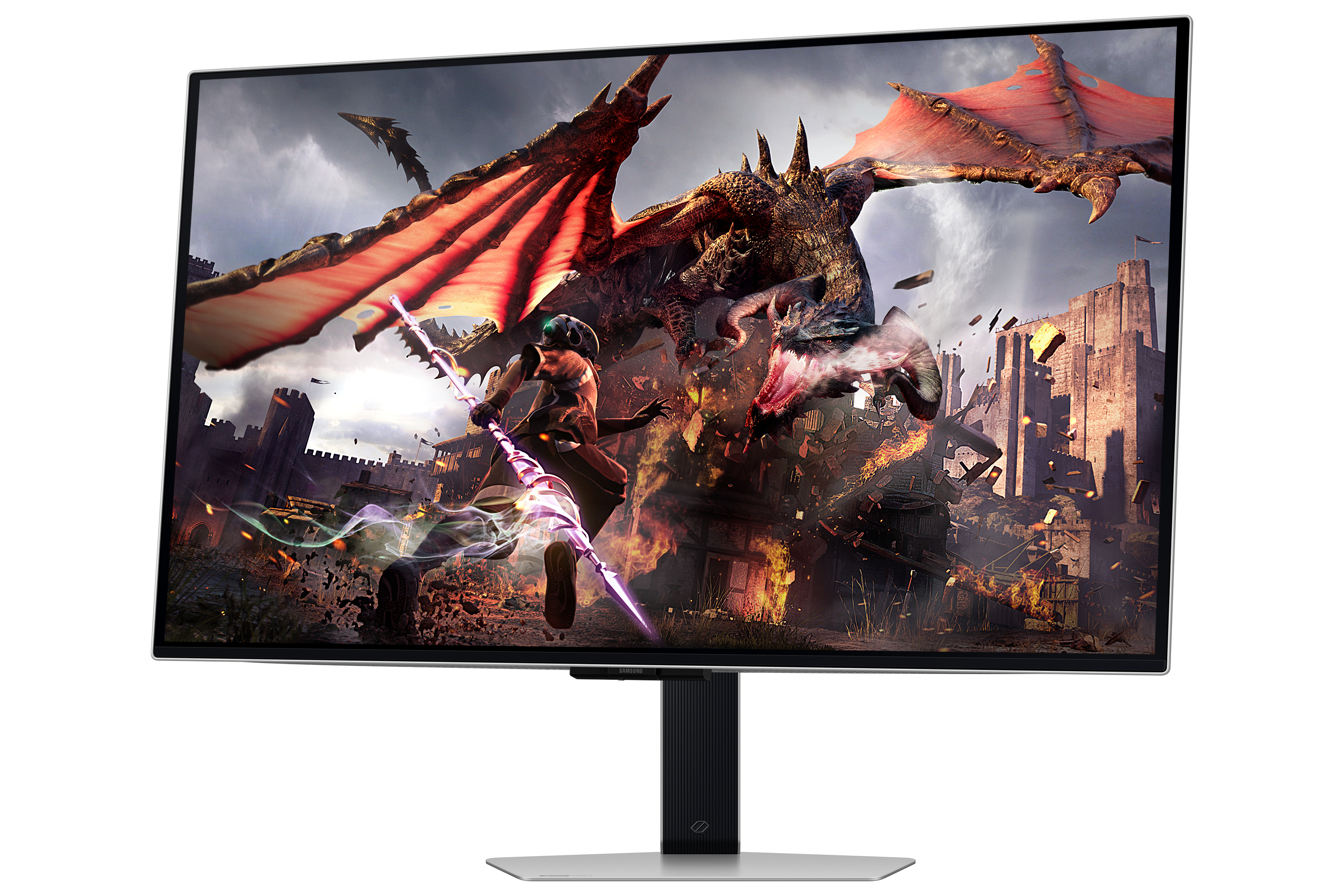Samsung G80SD �cran plat de PC 81,3 cm (32) 3840 x 2160 pixels 4K Ultra HD OLED Argent