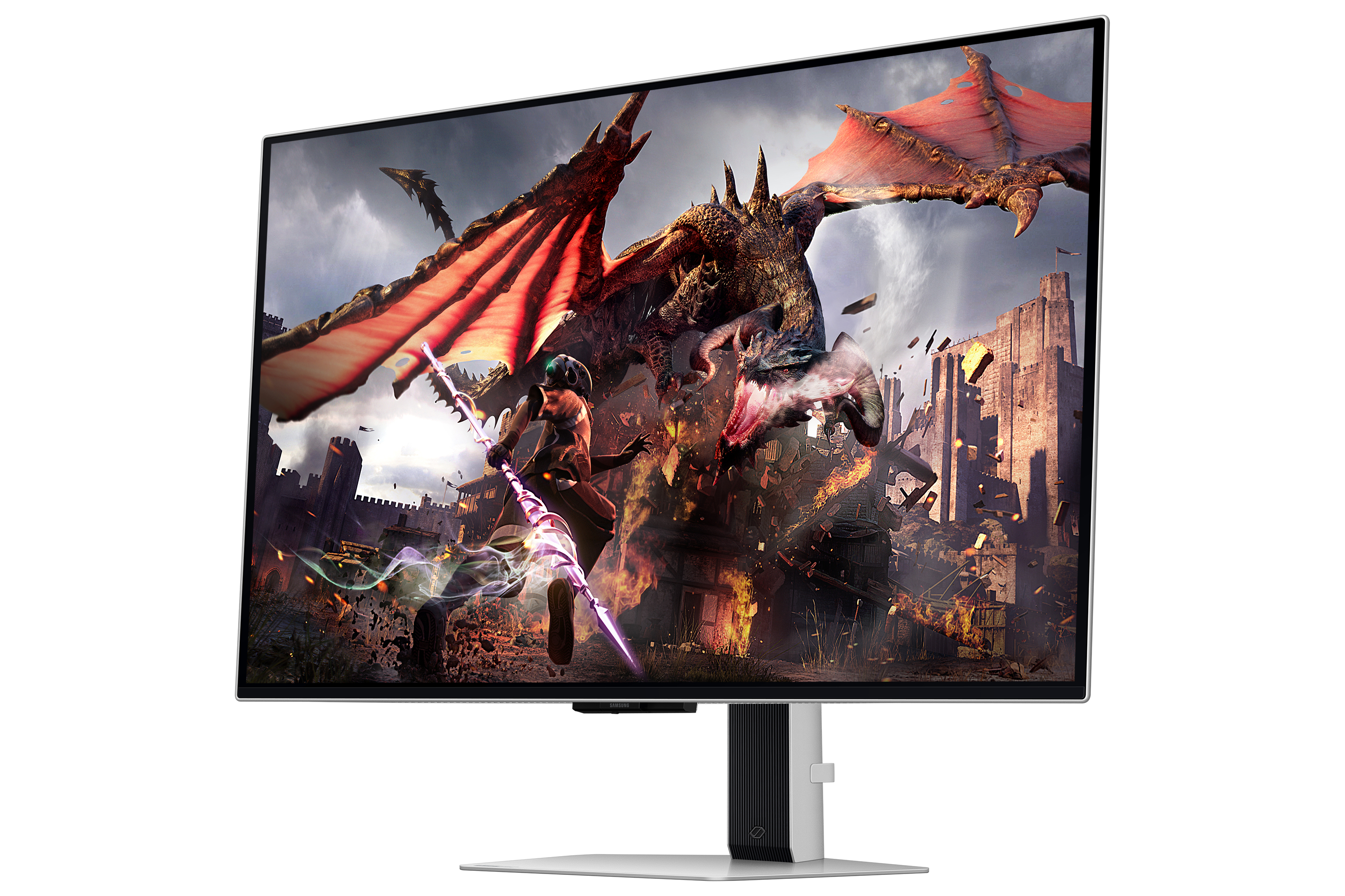 Samsung G80SD �cran plat de PC 81,3 cm (32) 3840 x 2160 pixels 4K Ultra HD OLED Argent