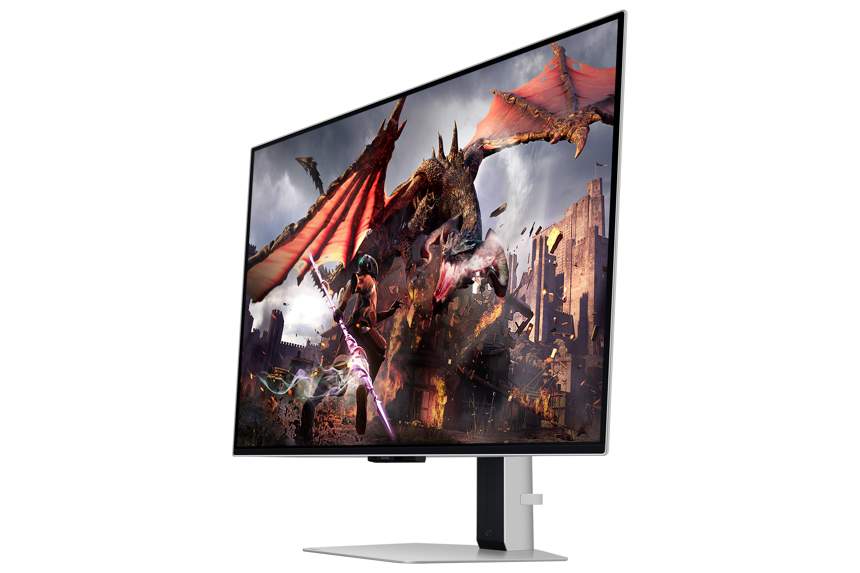 Samsung G80SD �cran plat de PC 81,3 cm (32) 3840 x 2160 pixels 4K Ultra HD OLED Argent