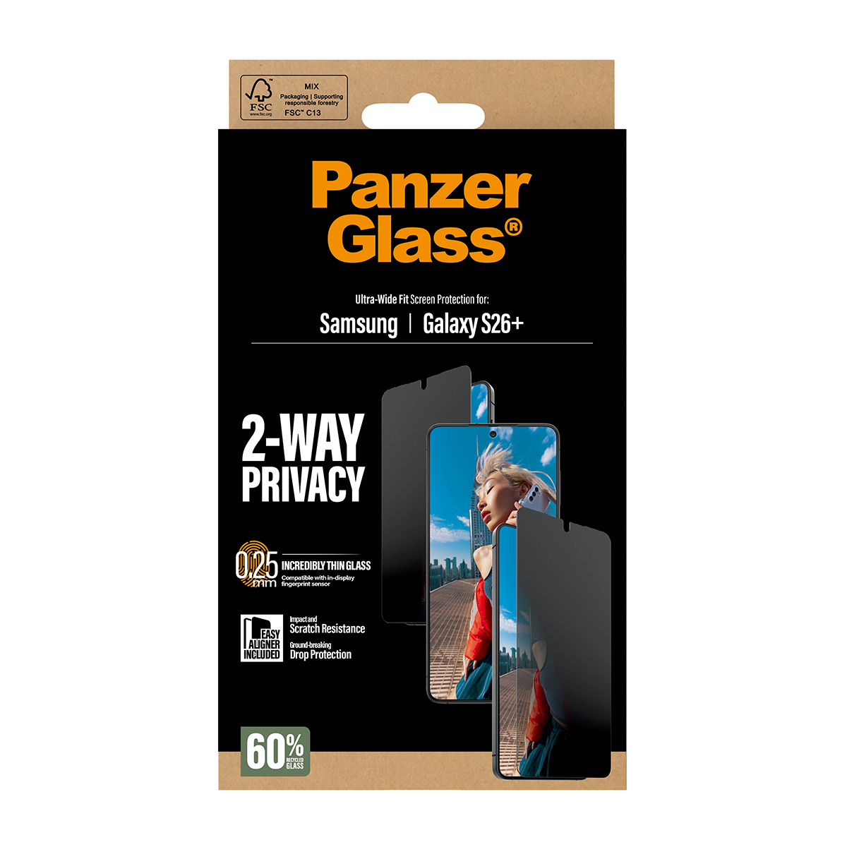 PanzerGlass Bildschirmschutz f�r Handy - ultrabreite