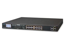 PLANET FGSW-1822VHP network switch Unmanaged Fast Ethernet (10/100) Power over Ethernet (PoE) 1U Blue