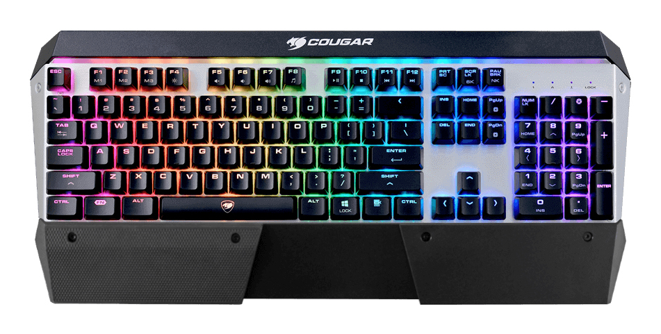 COUGAR Attack X3 RGB clavier Gaming USB Noir, Argent