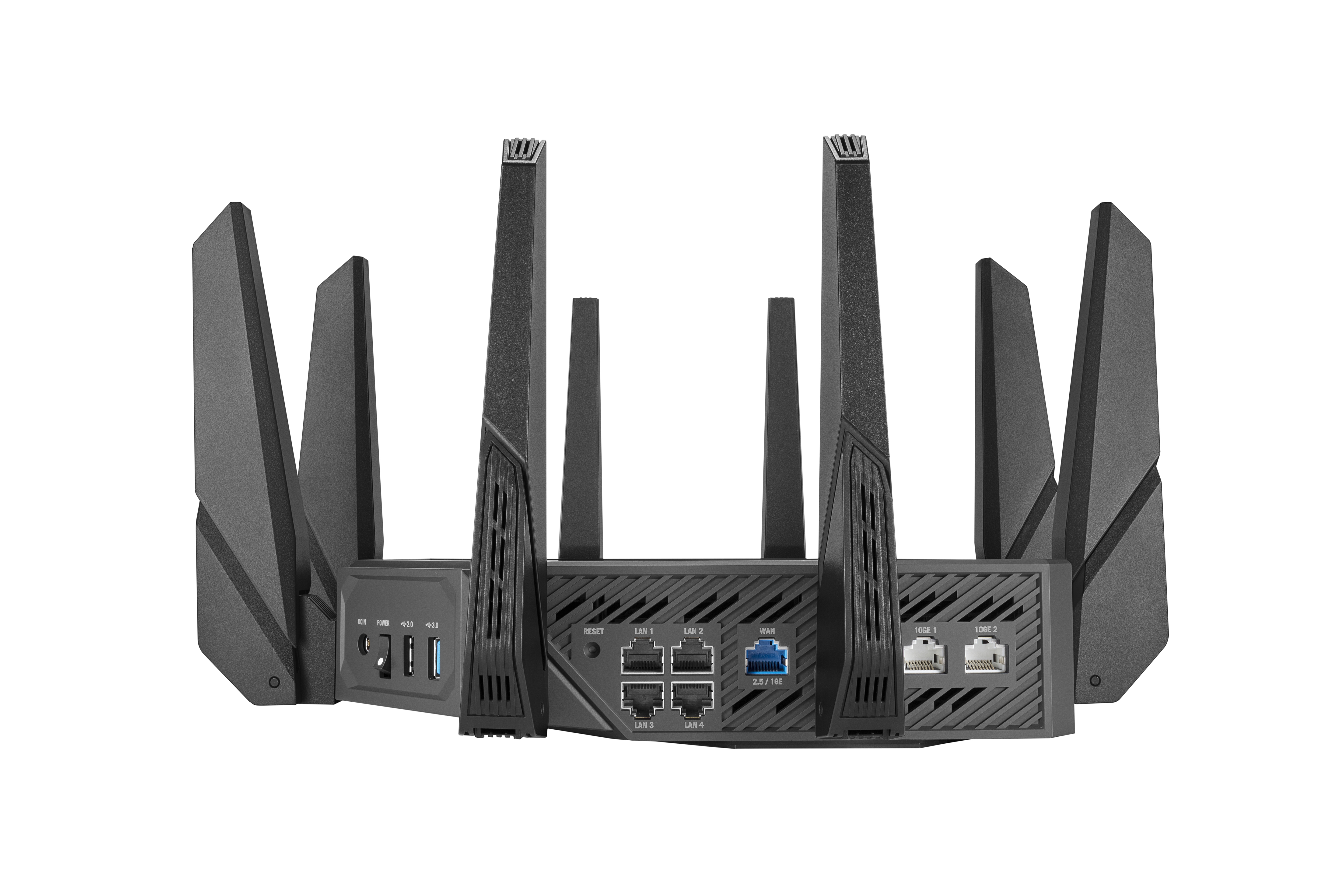 ASUS ROG Rapture GT-AXE16000 - Wireless Router - Switch mit 6 Ports - 10 GigE, 2.5 GigE, 802.11ax (Wi-Fi 6E)
