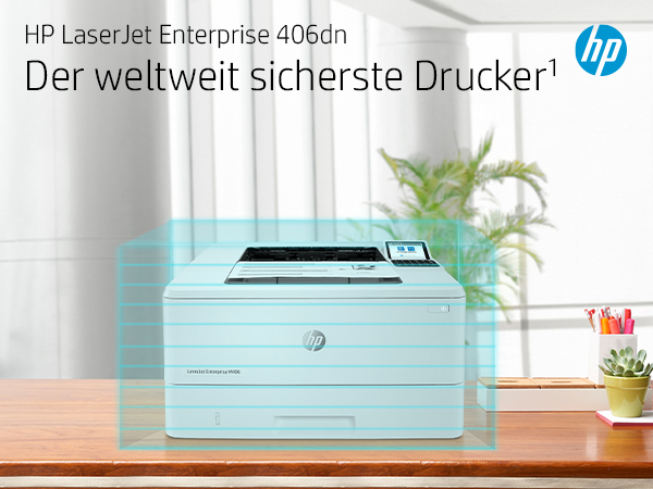 HP LaserJet Enterprise M406dn Schwarzwei� Drucker - Nur Ethernet; Duplex - Laser - 1200 x 1200 DPI - A4 - 38 Seiten pro Minute - Doppelseitiger Druck - Netzwerkf�hig