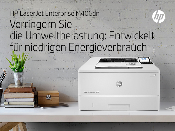 HP LaserJet Enterprise M406dn Schwarzwei� Drucker - Nur Ethernet; Duplex - Laser - 1200 x 1200 DPI - A4 - 38 Seiten pro Minute - Doppelseitiger Druck - Netzwerkf�hig
