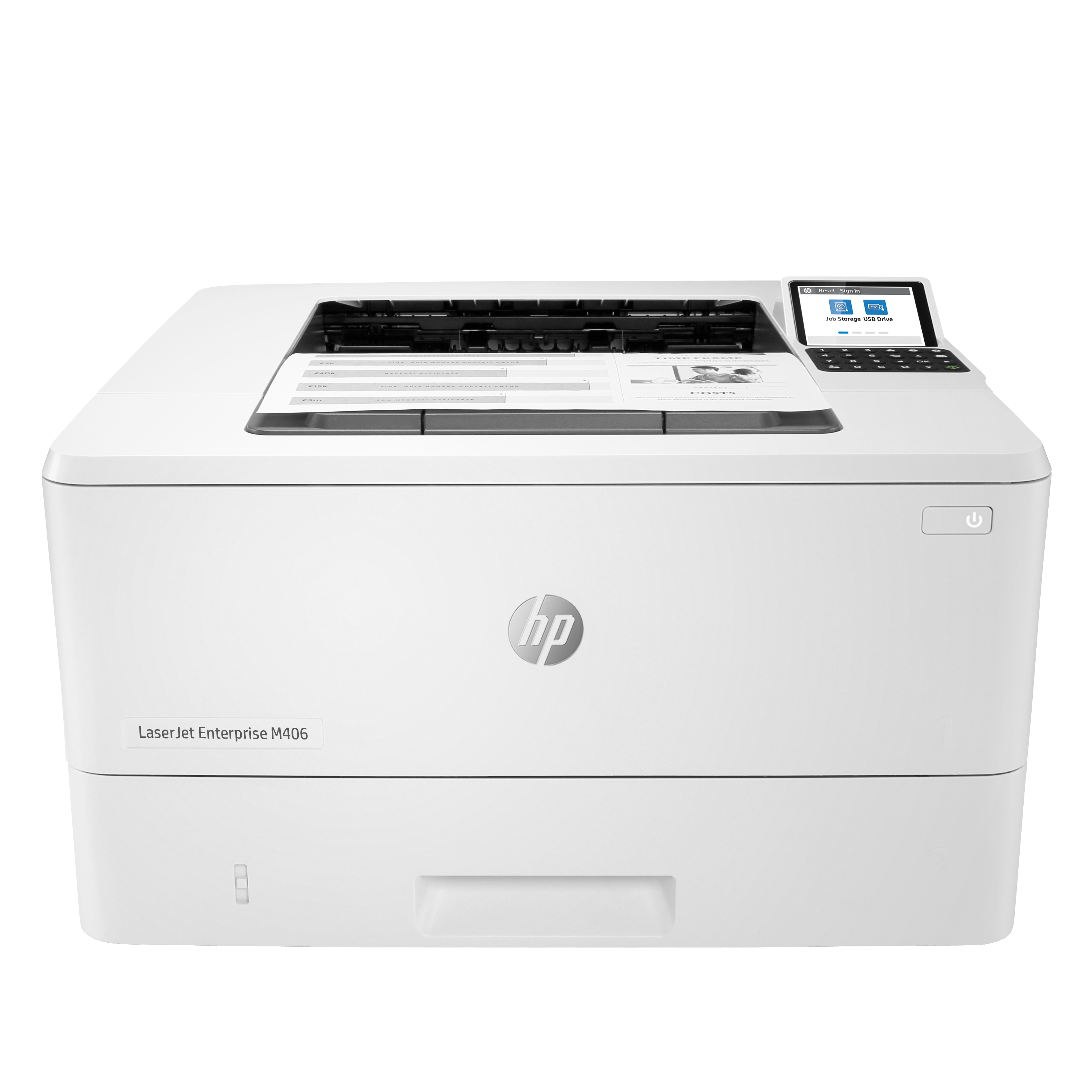 HP LaserJet Enterprise M406dn Schwarzwei� Drucker - Nur Ethernet; Duplex - Laser - 1200 x 1200 DPI - A4 - 38 Seiten pro Minute - Doppelseitiger Druck - Netzwerkf�hig