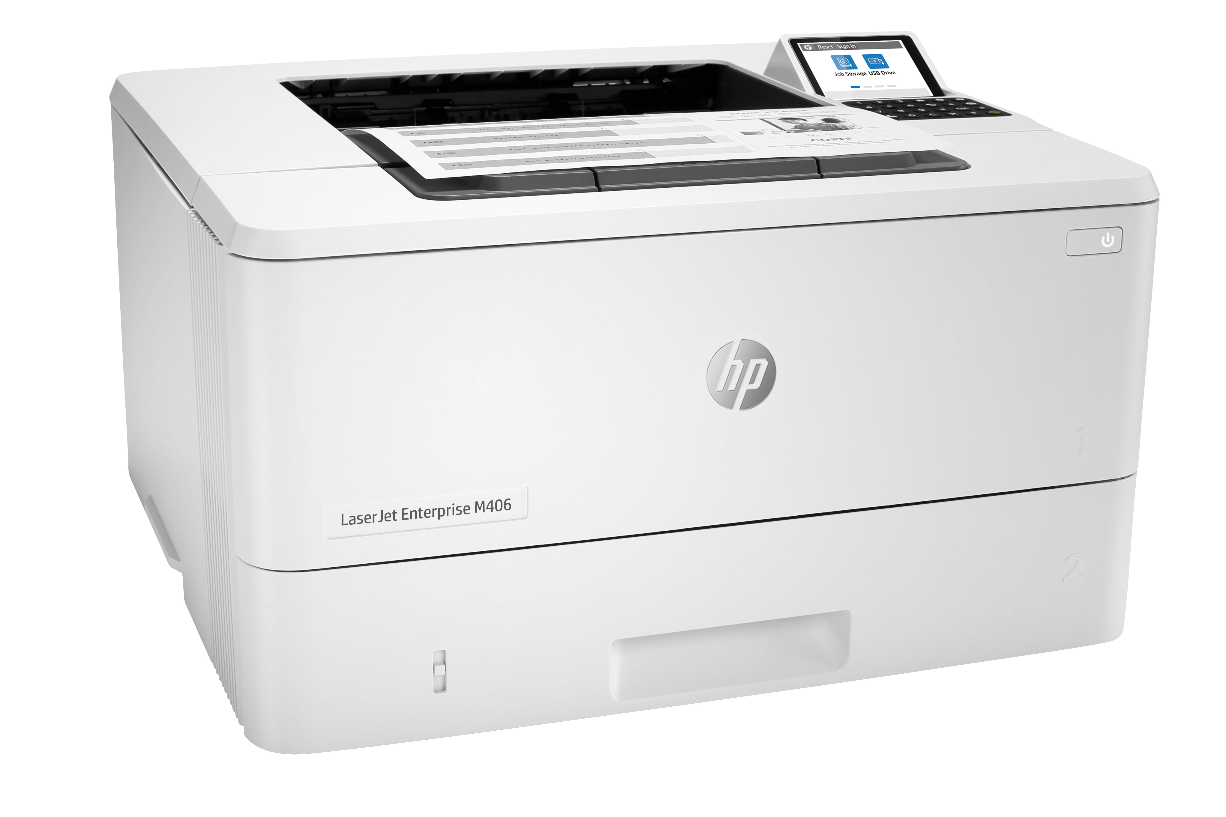 HP LaserJet Enterprise M406dn Schwarzwei� Drucker - Nur Ethernet; Duplex - Laser - 1200 x 1200 DPI - A4 - 38 Seiten pro Minute - Doppelseitiger Druck - Netzwerkf�hig