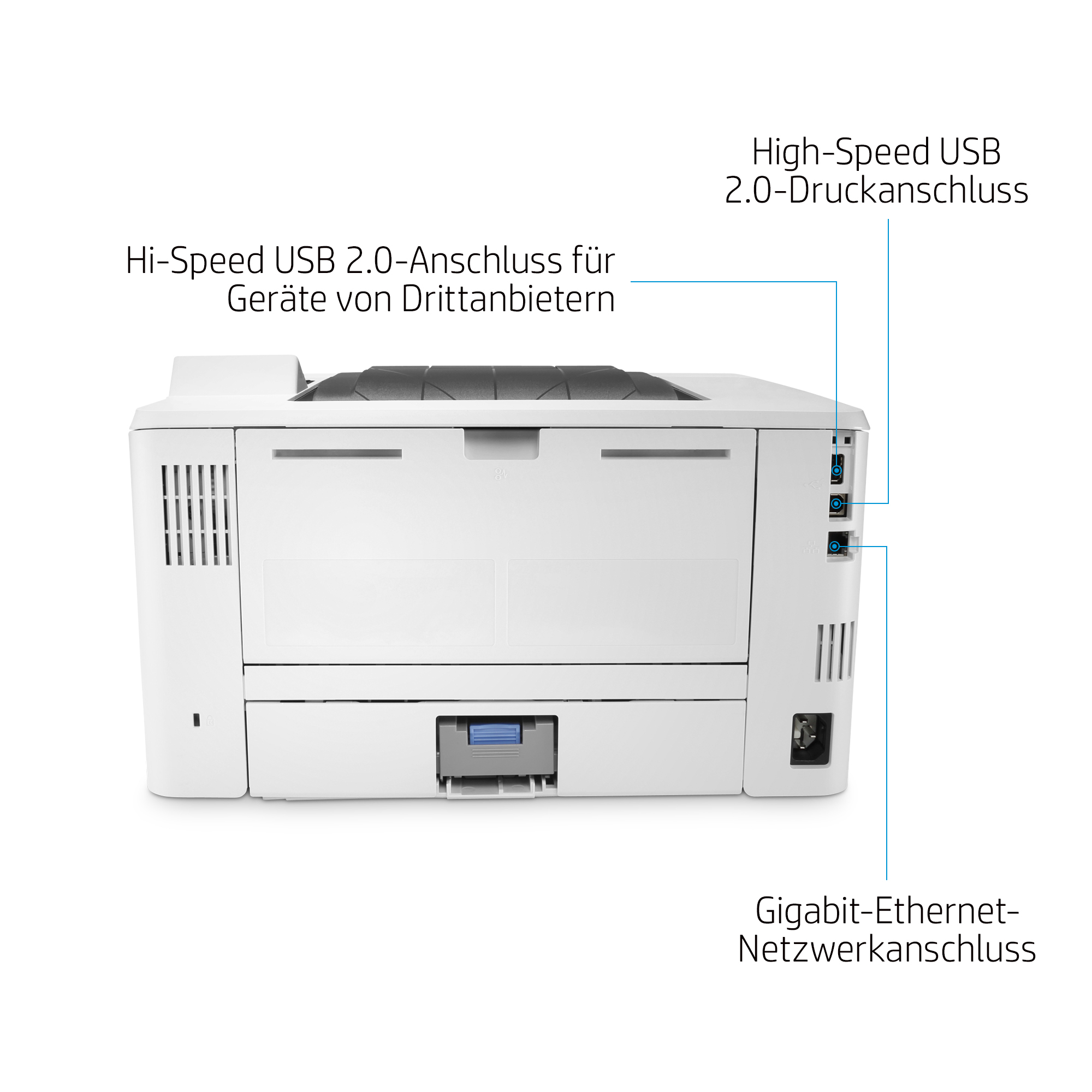 HP LaserJet Enterprise M406dn Schwarzwei� Drucker - Nur Ethernet; Duplex - Laser - 1200 x 1200 DPI - A4 - 38 Seiten pro Minute - Doppelseitiger Druck - Netzwerkf�hig