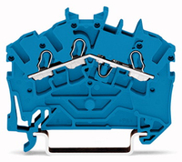 WAGO 3-Leiter-Durchgangsklemme0.25-2.5 4 qmm blau 2002-6304