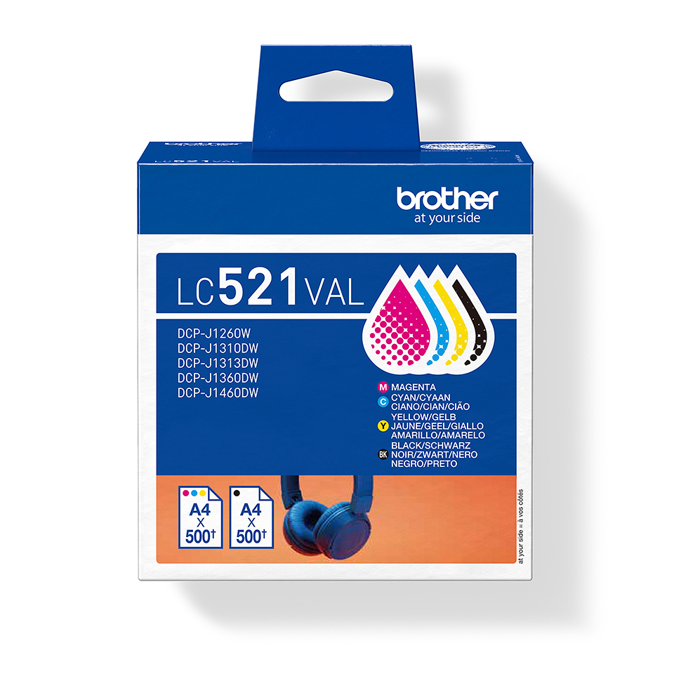 Brother LC521VAL Cartouche dencre originale de - multipack