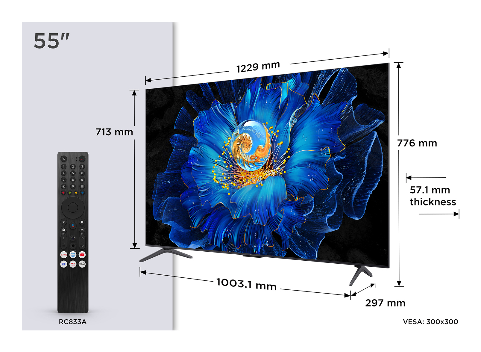 TCL C69KS 55C69KS Televisor 139,7 cm (55) 4K Ultra HD Smart TV Wifi Met�lico