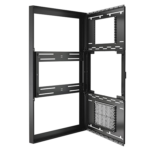 Chief LW Series Impact On-Wall Kiosk - Portrait - Geh�use - f�r LCD-Display - verriegelbar - Schwarz - Bildschirmgr��e: 139.7 cm (55)