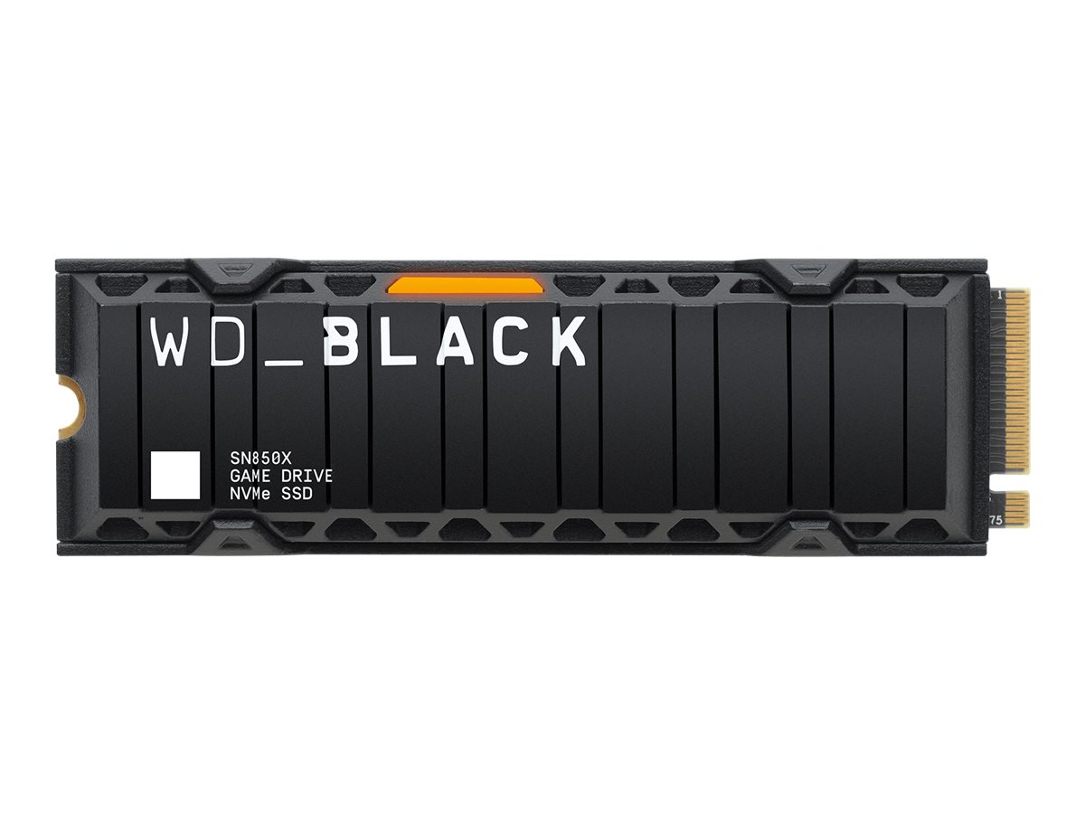 SanDisk WD Black 2TB SN850X NVMe SSD Supremely Fast PCIe Gen4 x4 M.2 with heatsink internal