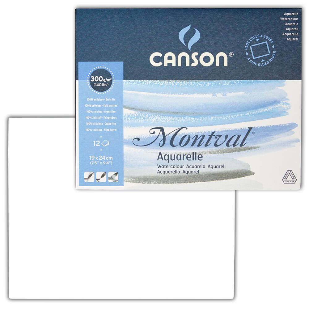 Canson Aquarellblock Montval 19.0 x 24.0 cm