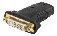 Deltaco HDMI-10A - HDMI 19-pin - DVI-D - Schwarz
