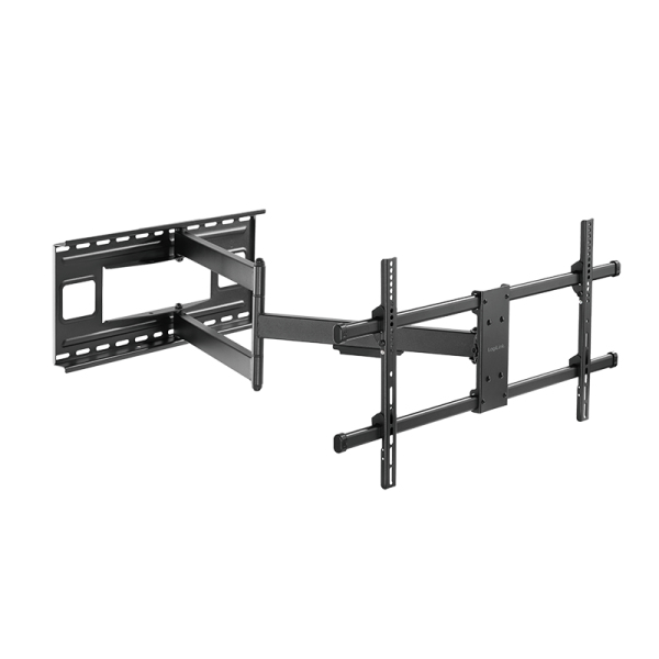LogiLink Befestigungskit (Wandmontage) - full-motion - f�r LCD-TV / gekr�mmter LCD-TV - Stahl - Schwarz - Bildschirmgr��e: 109-203 cm (43-80)