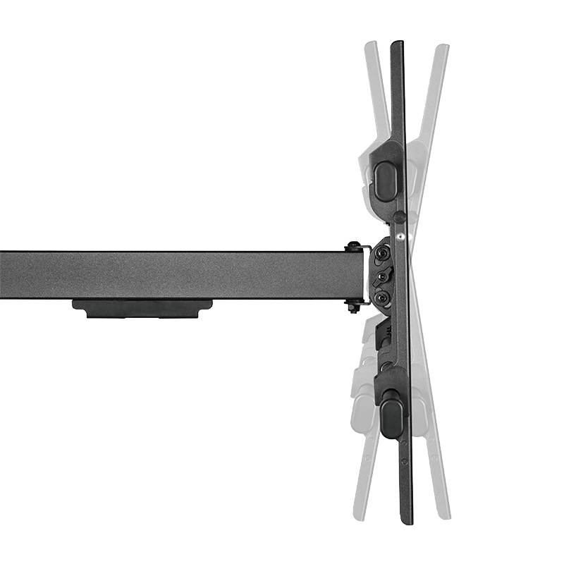 LogiLink Befestigungskit (Wandmontage) - full-motion - f�r LCD-TV / gekr�mmter LCD-TV - Stahl - Schwarz - Bildschirmgr��e: 109-203 cm (43-80)