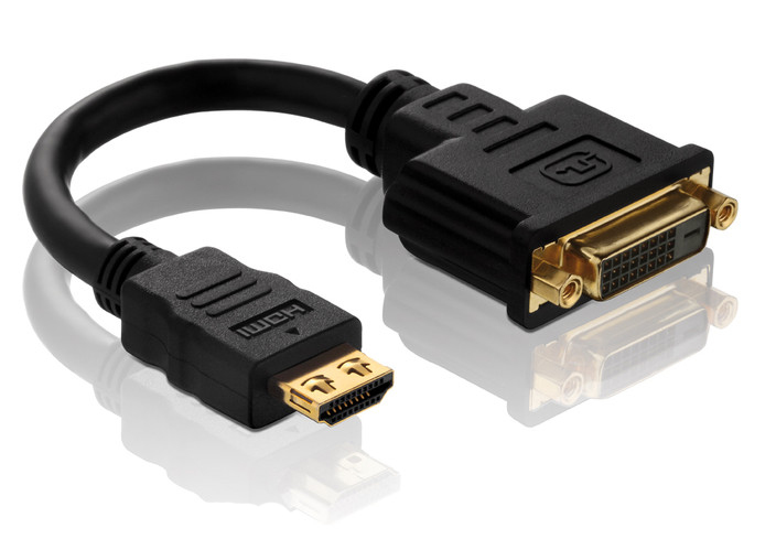 PureLink PI060 adaptador de cable de v�deo HDMI tipo A (Est�ndar) DVI Negro