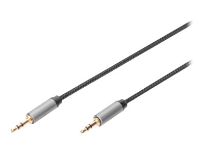 DIGITUS Audio Anschlusskabel, 3,5 mm Klinke auf 3,5 mm Klinke