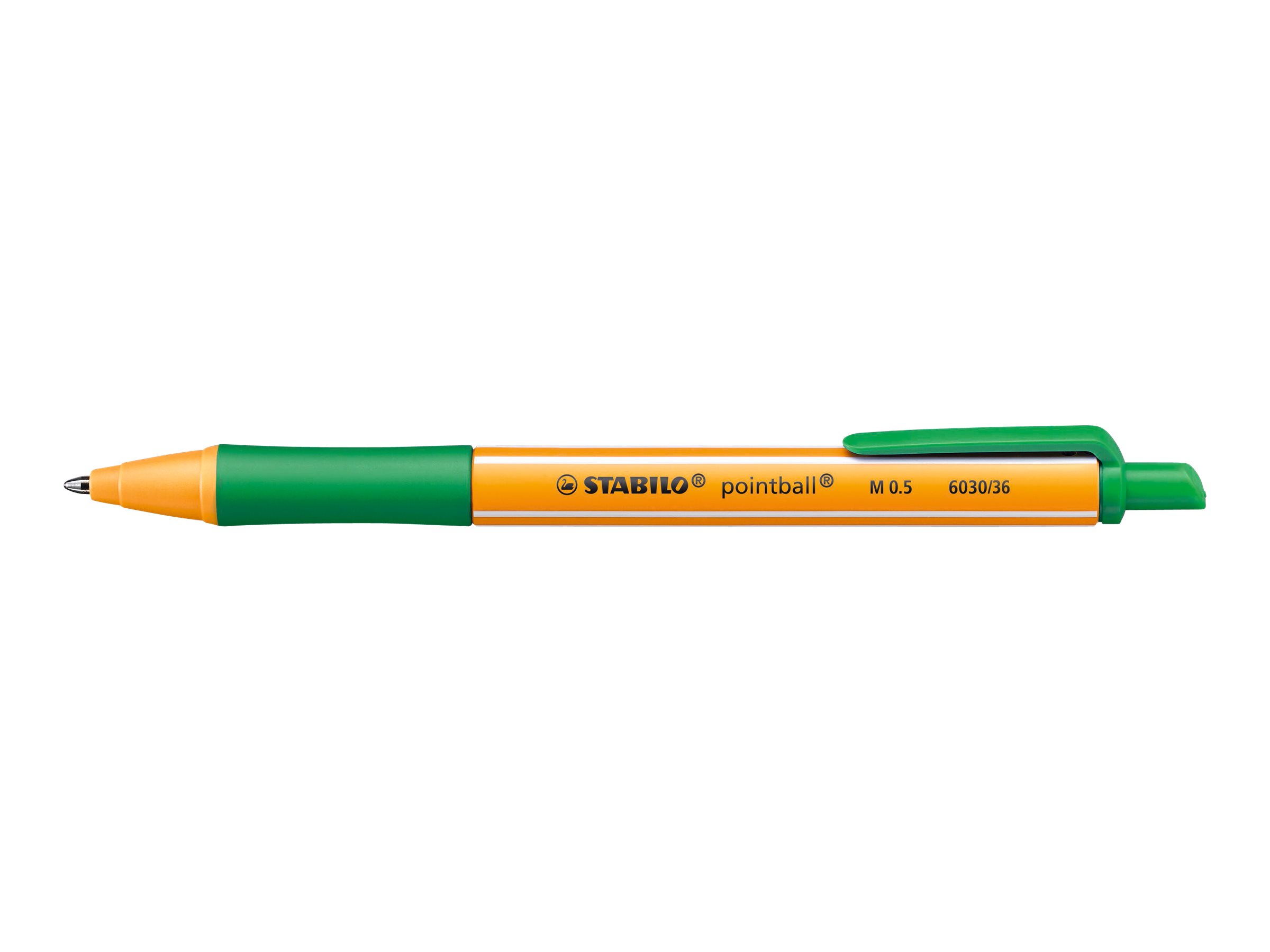 STABILO pointball - Kugelschreiber - Schwarz, Rot, Blau, Gr�n - 0.5 mm - Mittel - verstellbar (Packung mit 4)