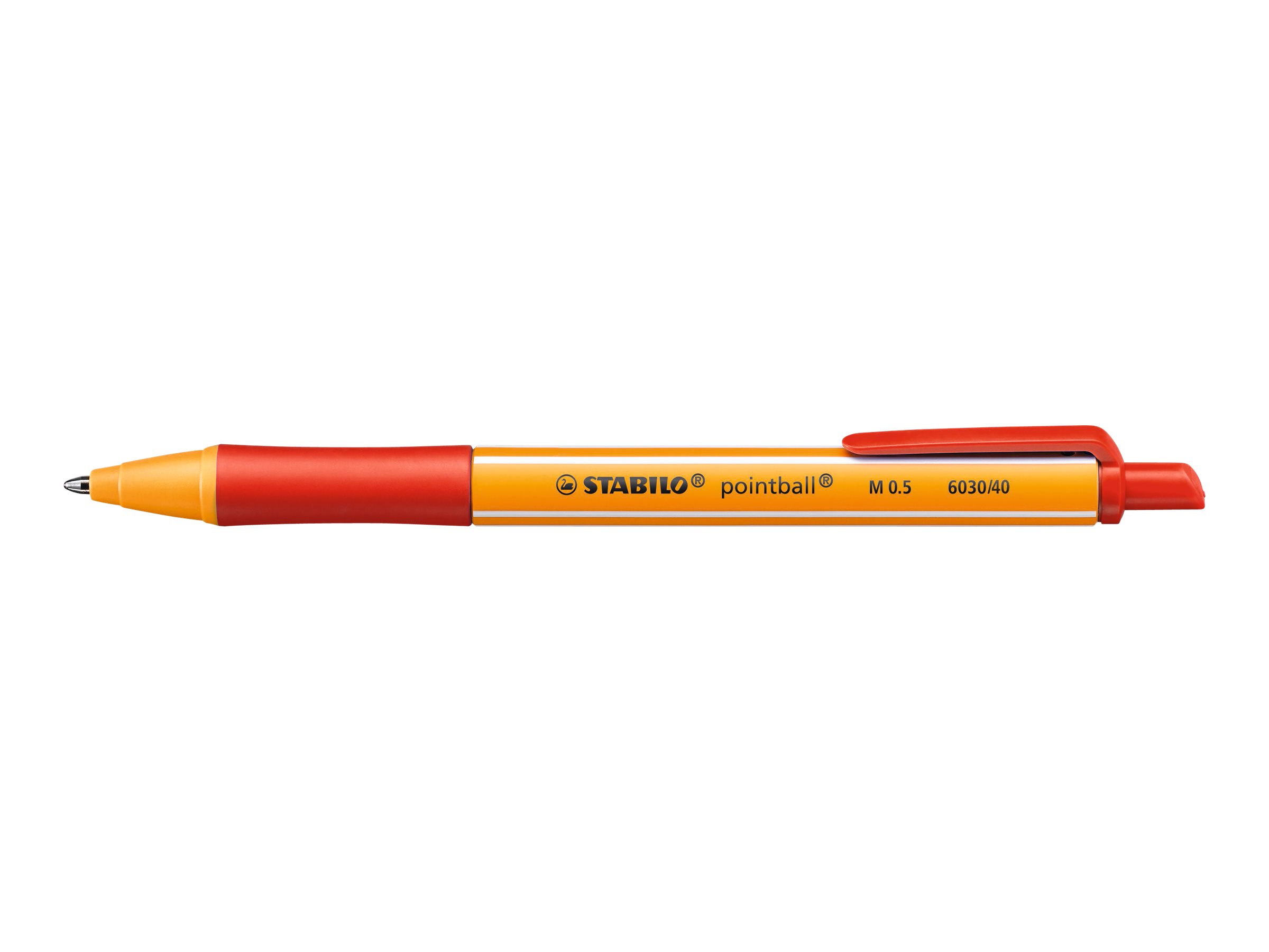 STABILO pointball - Kugelschreiber - Schwarz, Rot, Blau, Gr�n - 0.5 mm - Mittel - verstellbar (Packung mit 4)