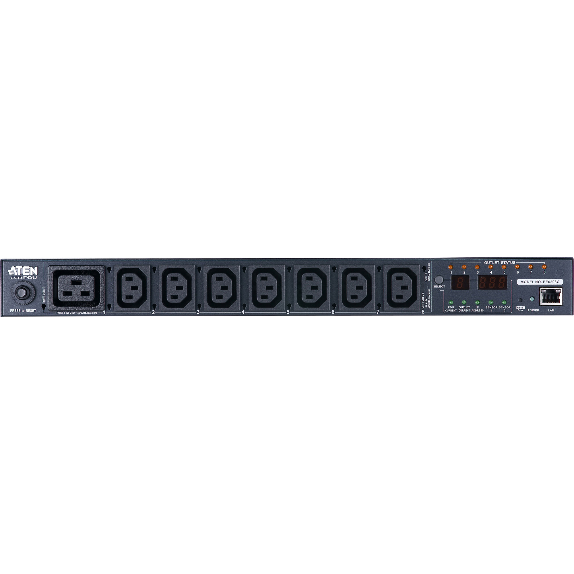 ATEN PE6216 unit di distribuzione dellenergia (PDU) 16 presa(e) AC 0U Nero