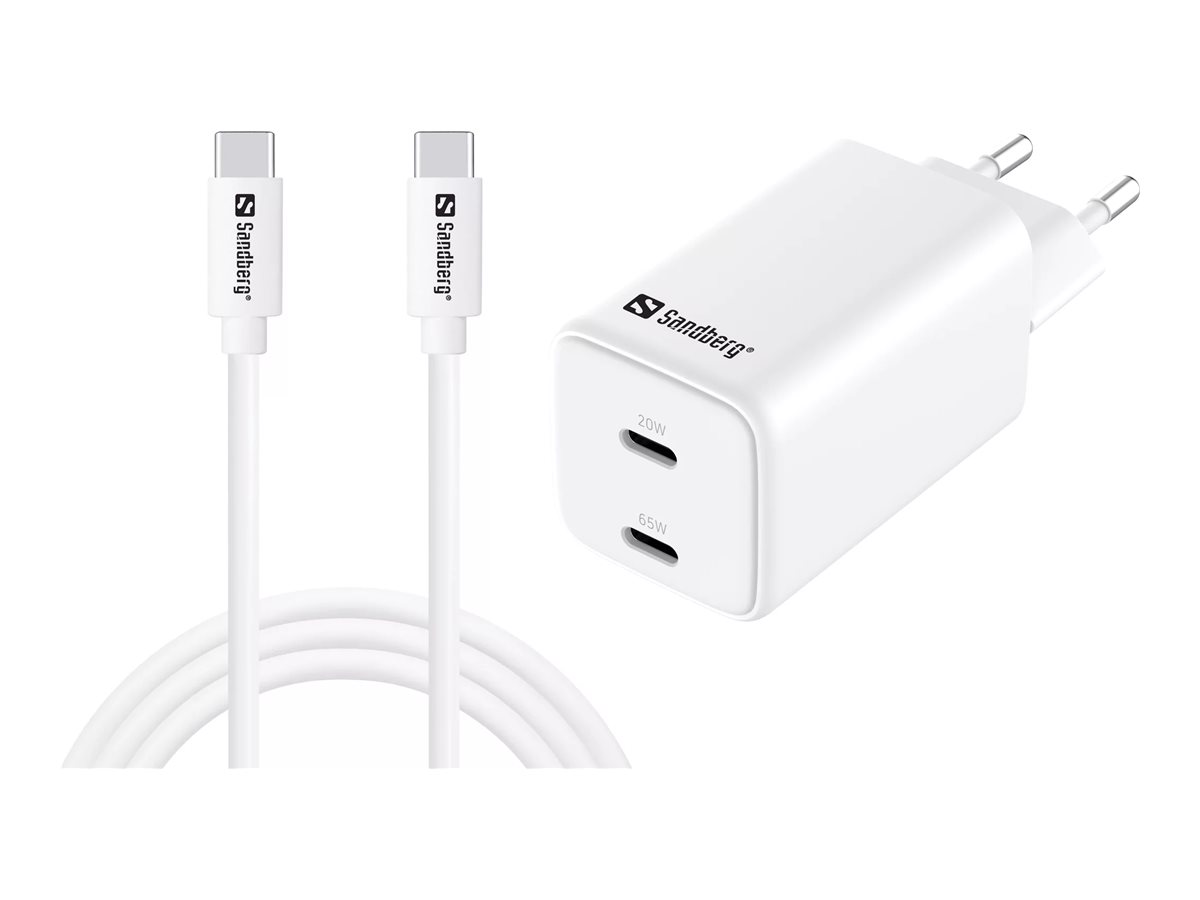 Sandberg AC Charger USB-C PD65W EU 1.5M