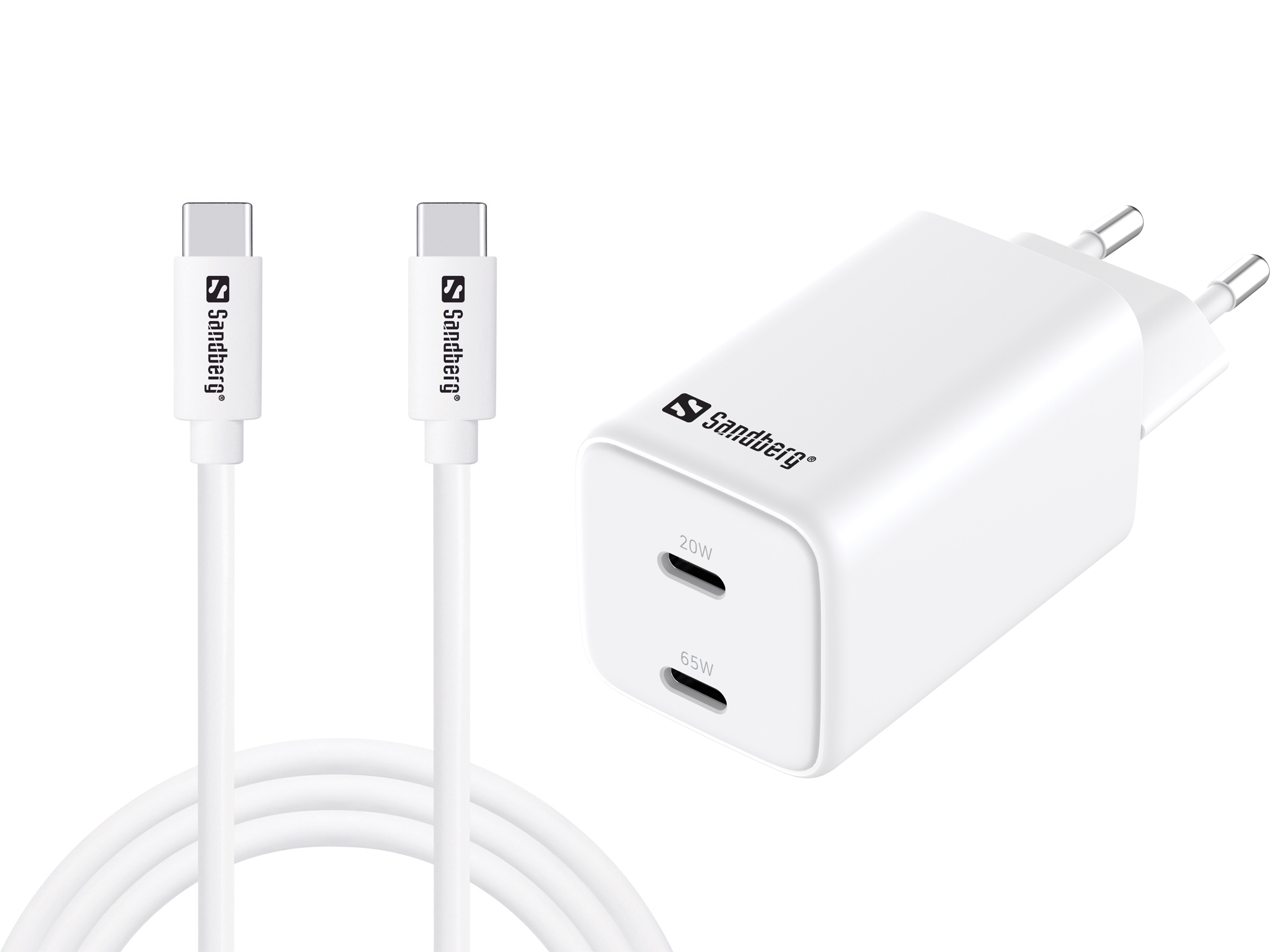SANDBERG Netzteil - USB-C, PD 65 W - Wechselstrom 230 V