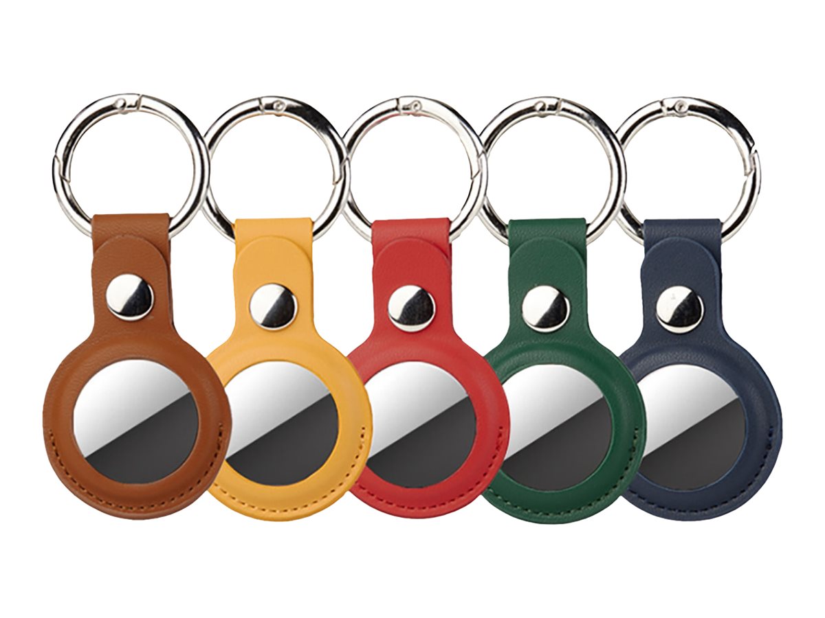 4smarts Set - Tasche fr Airtag - Metall, Polyurethan-Kunstleder